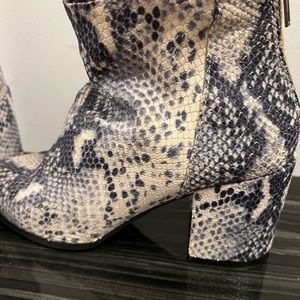 Steve Madden Snake Skin Booties